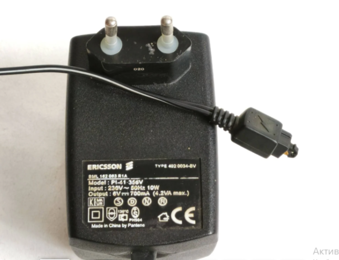 Адаптер Sony Ericsson A1018s BML 162 083 R1A Pl-41-356V