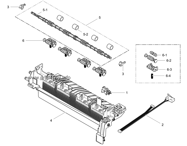 Frame Main-Exit FRAME-ROLLER DECURL для Samsung ML2950D Frame Main-Exit FRAME-ROLLER DECURL для Sam JC93-00413A для моделей Samsung ML2950D