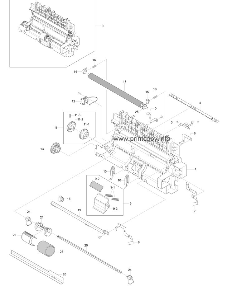 Вал переноса (коротрон)  JC66-00725A | 022N02126 для Samsung ML-1520/ ML-1610/ ML-1615/ ML-2010/ ML-2240/ SCX-4100/ SCX-4321/ XEROX PH 3117/ 3122/ WC PE220