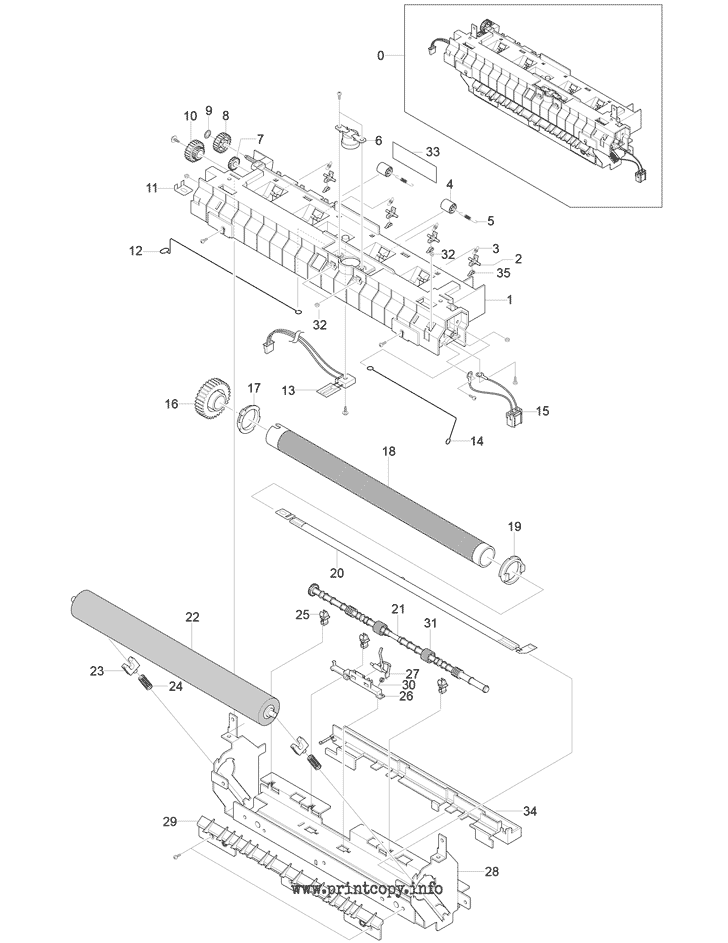 Fuser Unit Assembly COVER-M-FUSER для Samsung ML1740 Fuser Unit COVER-FUSER для Xerox Phaser 3120 F JC63-00105A для моделей Samsung ML1740