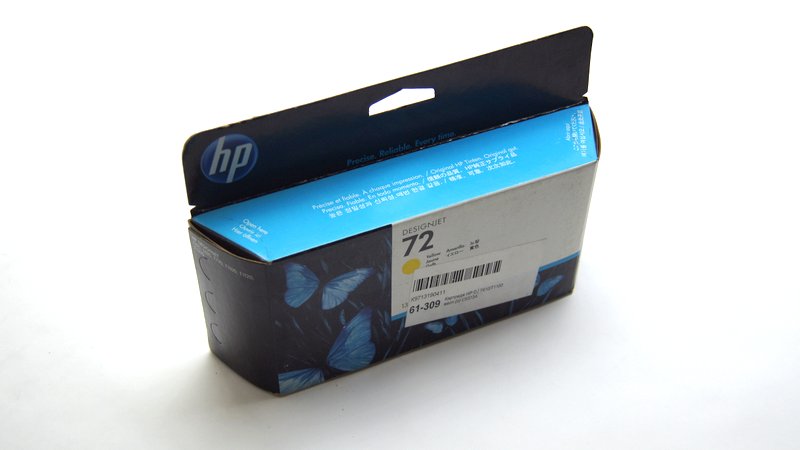 Картридж C9373A (HP 72) Yellow для HP DesignJet T610/ T620/ T770/ T790/ T795/ T1100/ T1120 совместимый