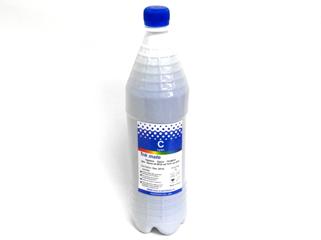 Чернила пигментные Cyan (синие ) 1 литр для Epson SX125/ TX210/ WF7015/ WF7610