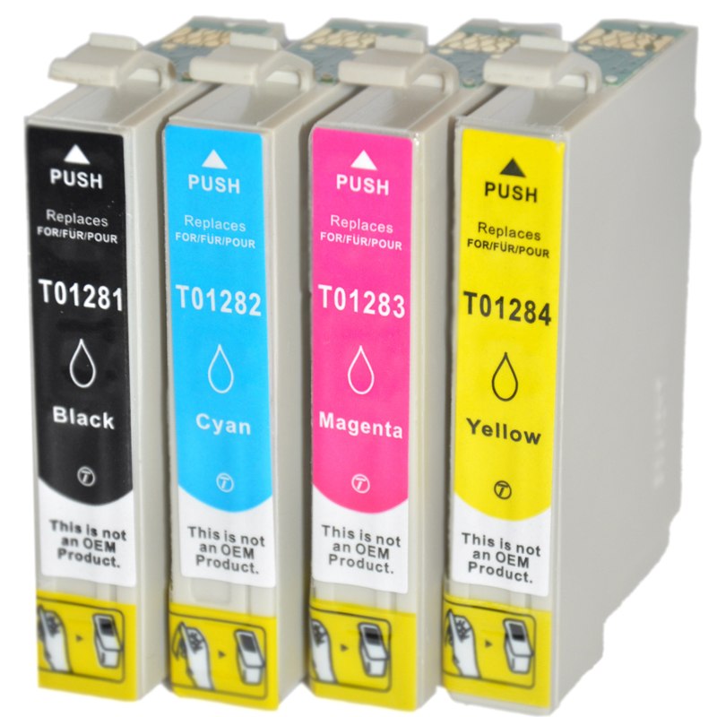 Картридж T1281/ T1282/ T1283/ T1284 для Epson Stylus S22/ SX130/ Stylus Office BX525 в ассортименте совместимый