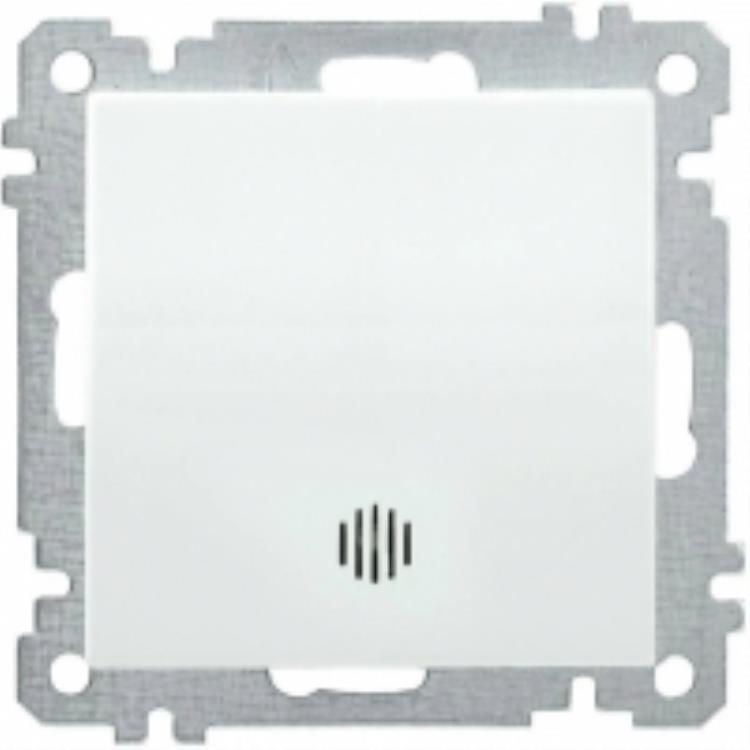 Выключатель одноклавишный с индикатором, EVB11-K01-10-1 (брутто 0.075 кг) цв.белый