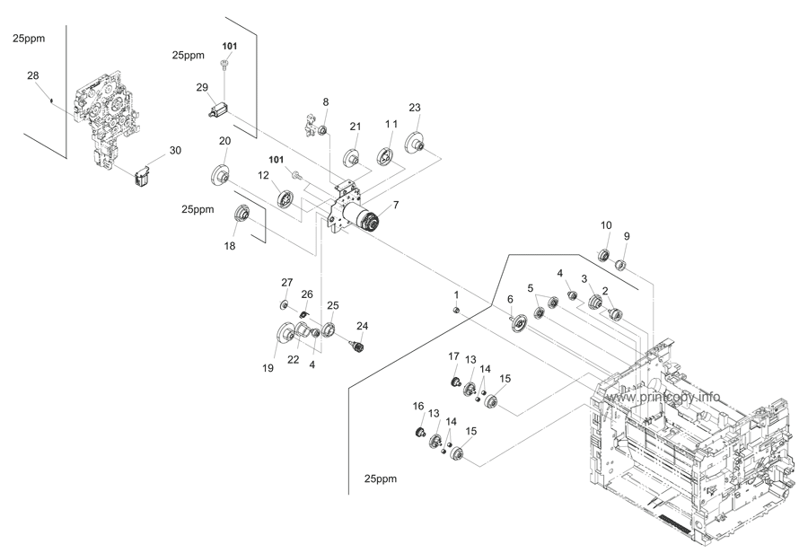 Kyocera Mita 302M331040 Шестерня 66-35 FS-1025MFP,1125MFP,1325MFP,1060DN,1061DN 302M331040 для Mita|kyocera моделей KYOCERA MITA FS-1040/1041/1060DN/1061DN, KYOCERA MITA FS-1025MFP, KYOCERA MITA FS-1