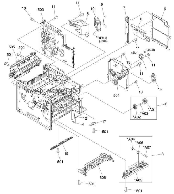 RC2-0588-000 Holder, cable    RC2-0588-000 для HP моделей LaserJet P3005