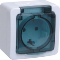 Розетка ERMP12-K03-16-54-EC, цвет дымчатый, шт ERMP12-K03-16-54-EC для моделей iek