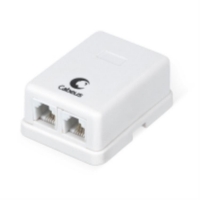 Розетка телефонная RJ-12, ETB10-K01, цвет белый, ETB10-K01 для моделей iek