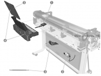Зажим CQ890-67060 для HP DesignJet T210/ T650/ T650/ T630