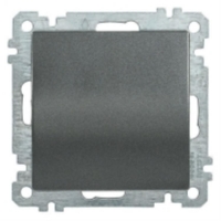 Выключатель одноклавишный EVB10-K95-10 (брутто 0.08 кг) цв.антрацит