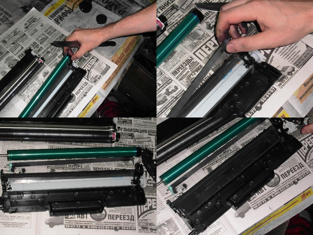 Разбор бункера отработки