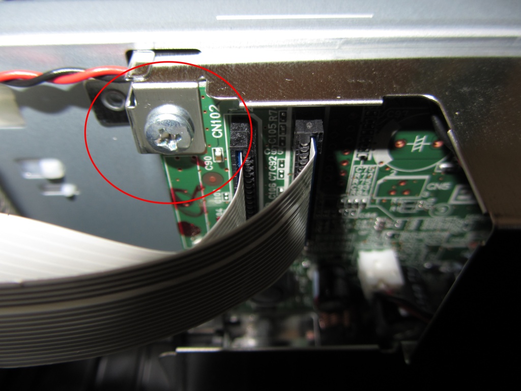 Снятие платы