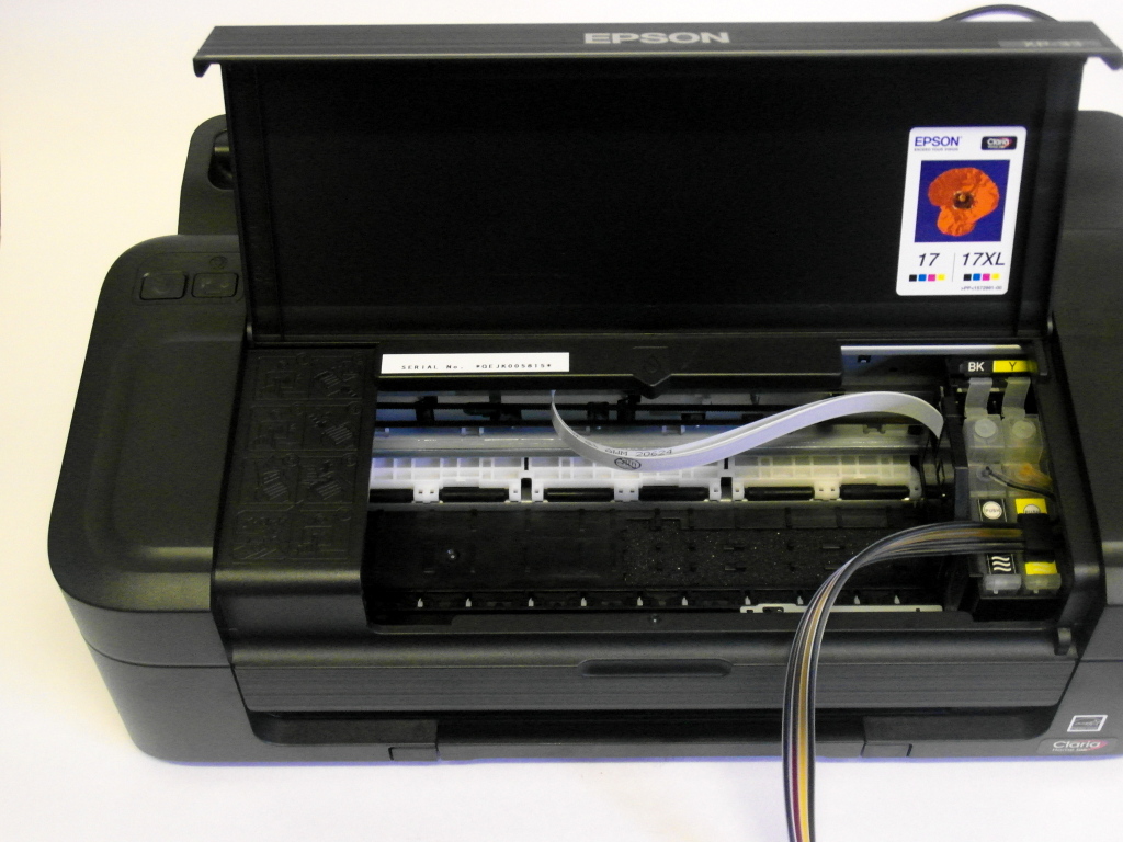 Вставляем картриджи, нажимаем кнопку продолжить