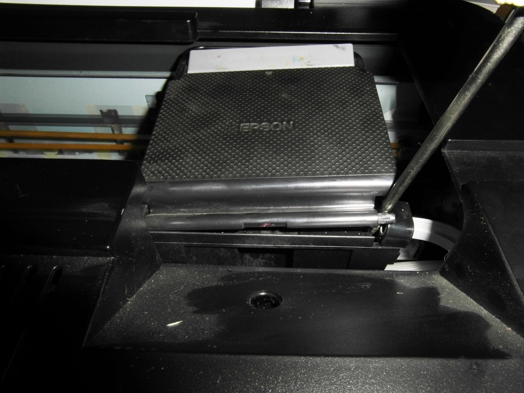 Снятие крышки на каретке