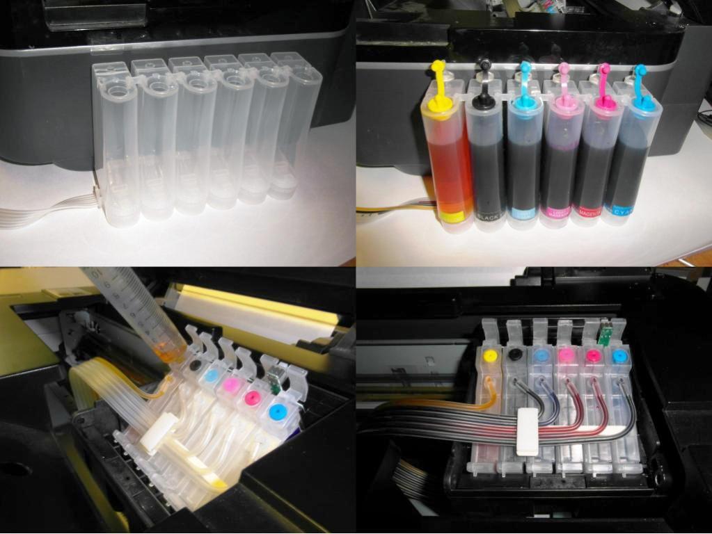 Прокачка СНПЧ Epson TX650