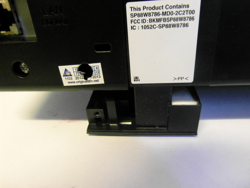 Снятие блока отработанных чернил