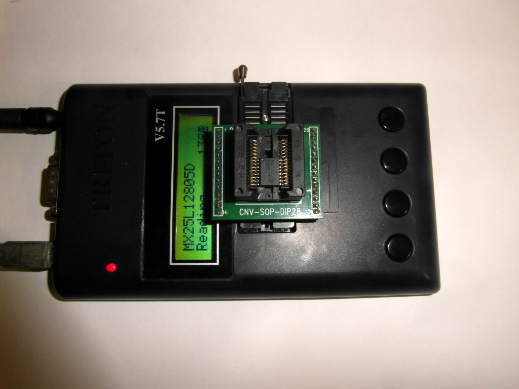 Прошивка микросхемы MX25l128