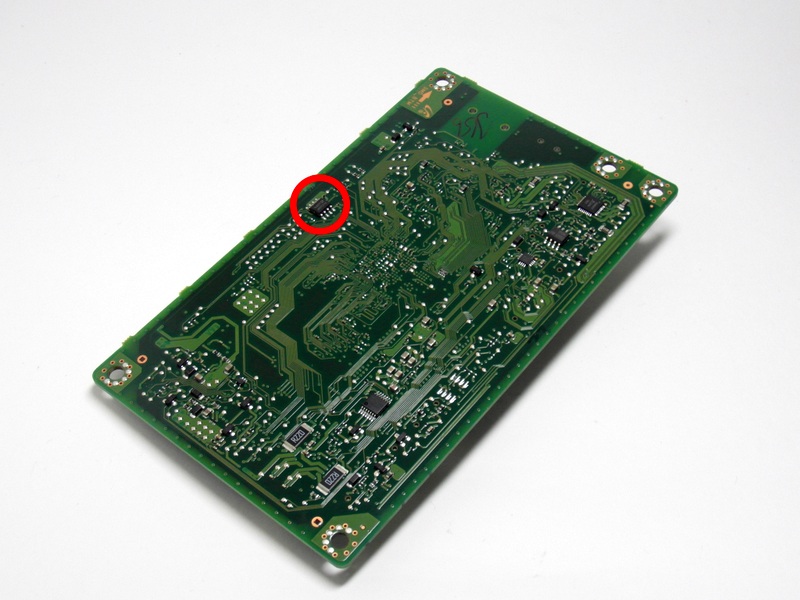 Микросхема 24с512 на плате Samsung SCX 3400FW/ 3405FW