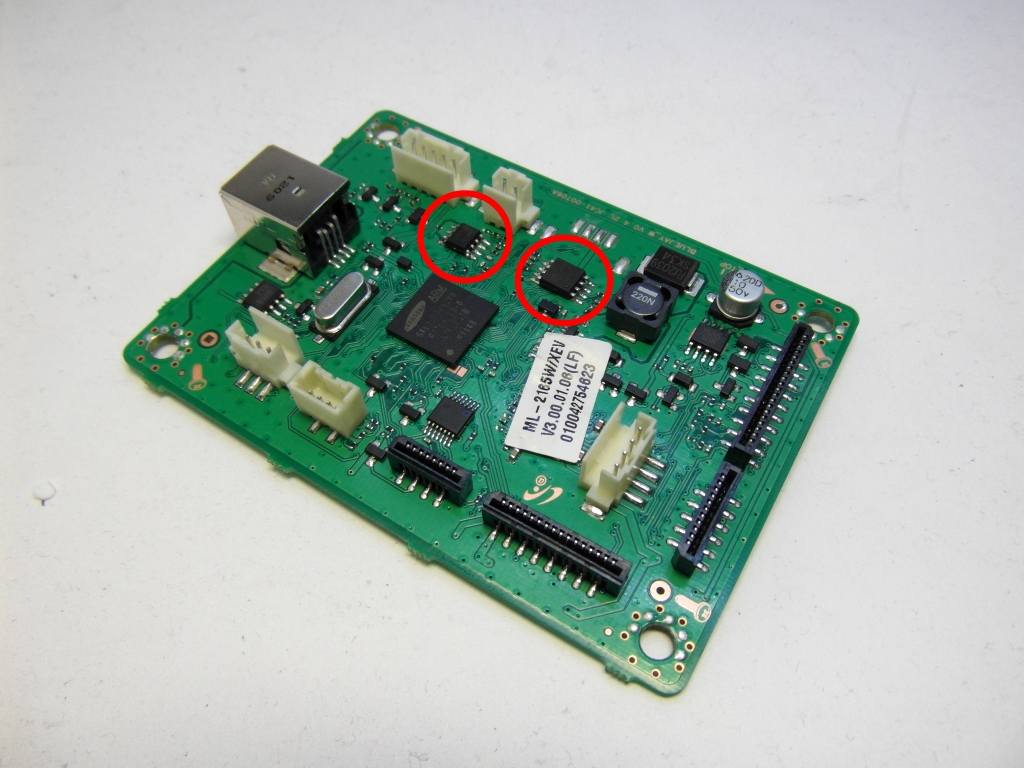 Микросхемы платы Samsung 2165W