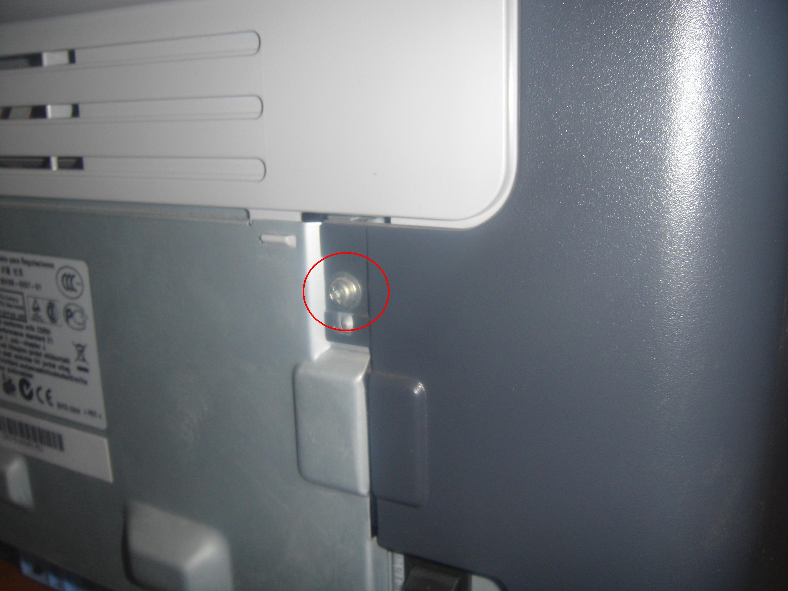 разборка принтера hp