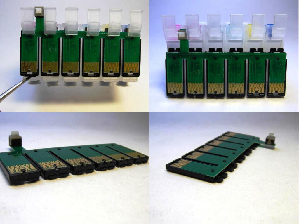 Снятие чипа с СНПЧ