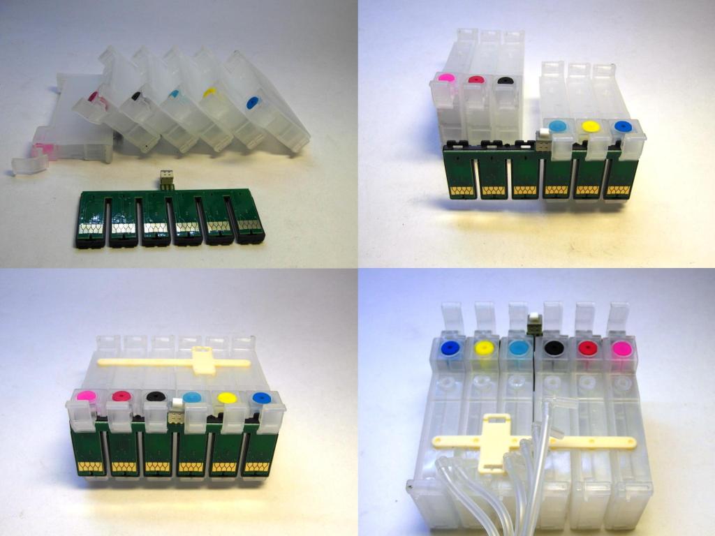 Сборка картриджей СНПЧ