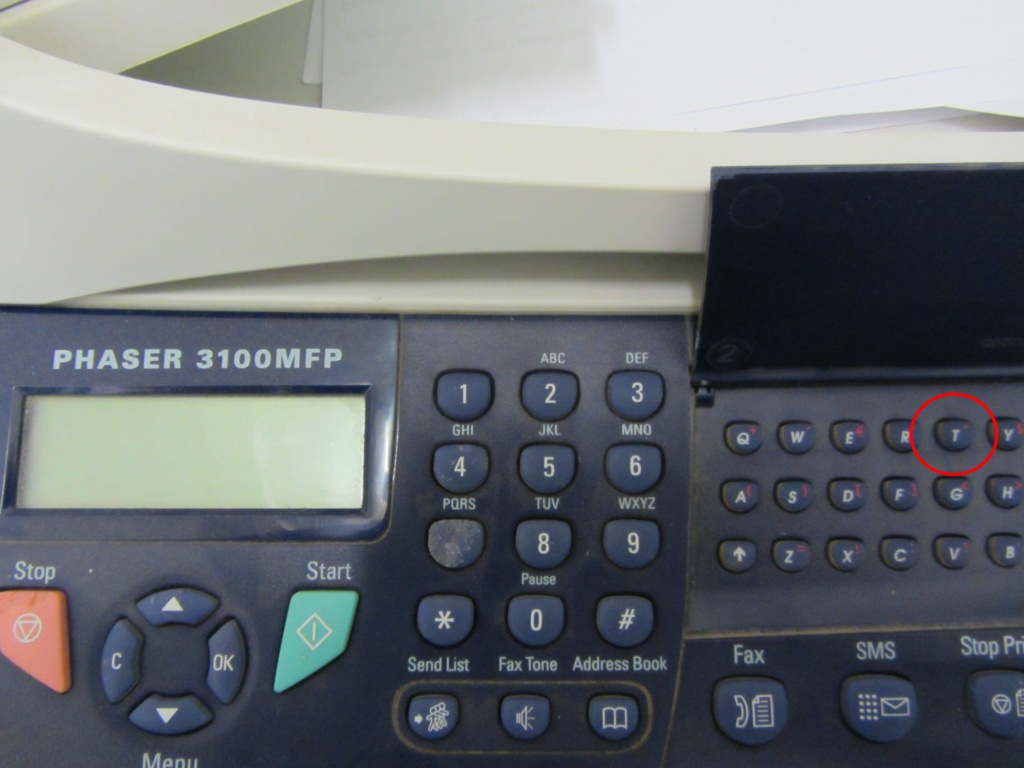 Клавиатура Xerox с факсом