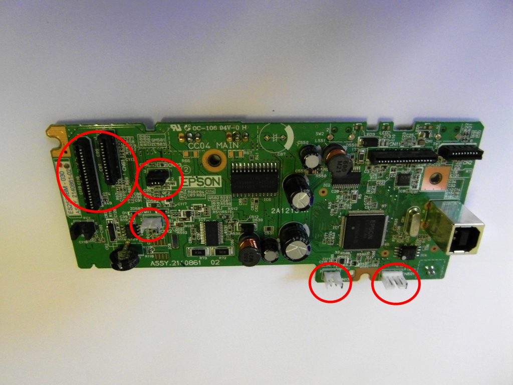 Снятие платы Вид 2