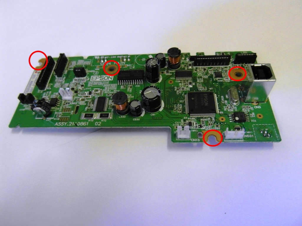 Снятие платы Вид 1